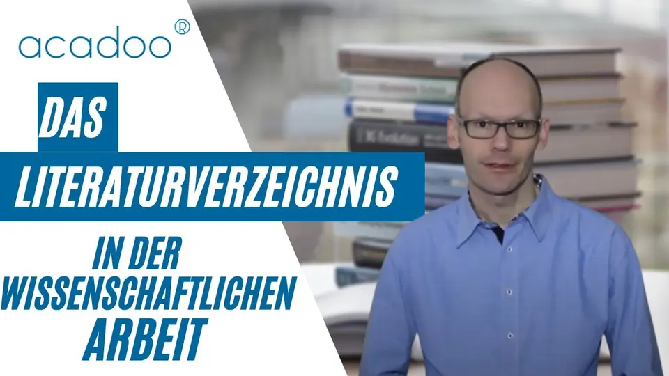 Was ist ein Literaturverzeichnis? | acadoo®
